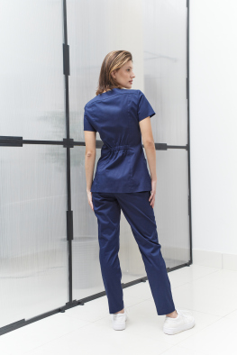 Женская хирургическая куртка "Эмилия" синий